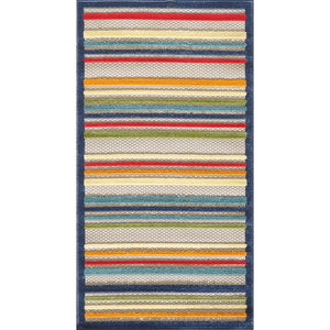 Outdoor Rug - Multicolor Stripes