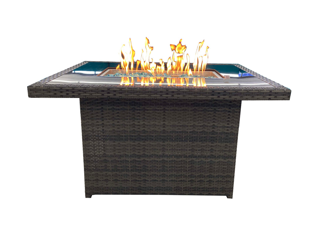 Rattan Propane Fire Table