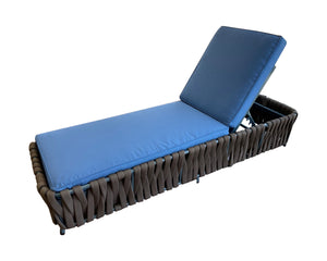 Avondale - Woven Rope Chaise Lounger w/ Sunproof Cushion