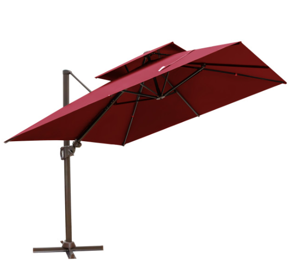 10" x 10" Square Cantilever Umbrella